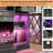 Alvilda 3-Sided Glass Farmhouse Fireplace TV Stand-85525478