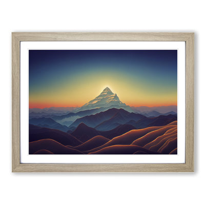 XH1022-6828X Peaceful Mountain Sunrise Vol.2 1 Piece Wall Art