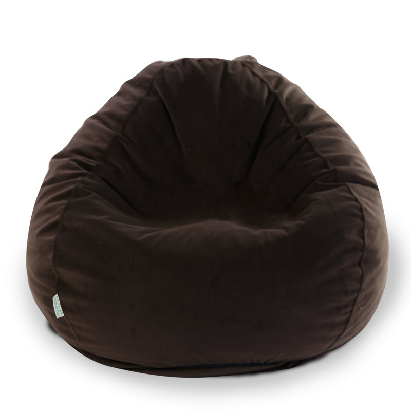 Fauteuil à billes et méridienne standard, Polyester brun foncé
