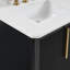 Ensemble de meuble-lavabo double 60 po avec plateau en pierre blanche Organnice
