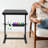 Tattoo Arm Support Height Adjustable Tattoo Armrest Stand Free Standing Tattoo Arm Rest Bracket with Storage Box 110.23lbs Load Capacity Sponge Filled PU Arm Panel for Tattoo Salon Studio