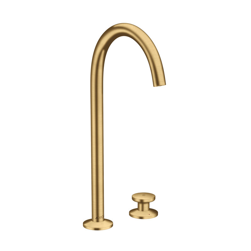 2-Hole Bathroom Sink Faucet, Brushed Gold Optic