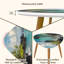 Ensemble de 2 tables basses gigognes Triangle Tropical