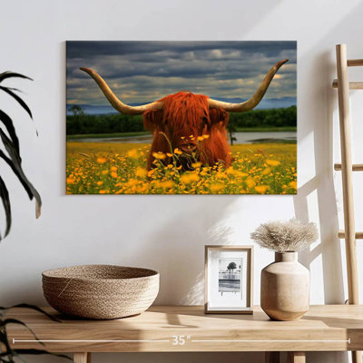 Brampt Floral Highland Cow