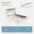 Upholstered Lift Up Storage Bed Frame with LED Lights and Charging Station, Platform Bed, No Box Spring Needed-118619652