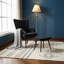 Fauteuil à oreilles et repose-pieds capitonnés-1653288145