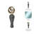 Decorative Glass and Metal Sculptural Vase Set with Artistic Iron Accents and Curved Silhouette in Contemporary Modern Design Style - Set of 2-105356488