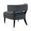 Fauteuil d'appoint en velours gris foncé