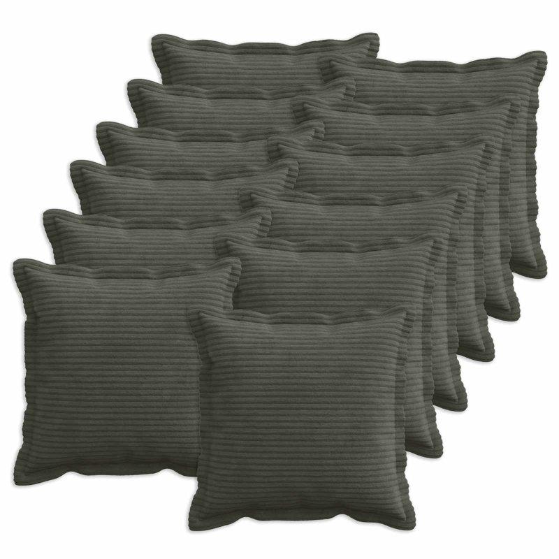 Blue Cushion Cover, Square 45cm, Anthracite