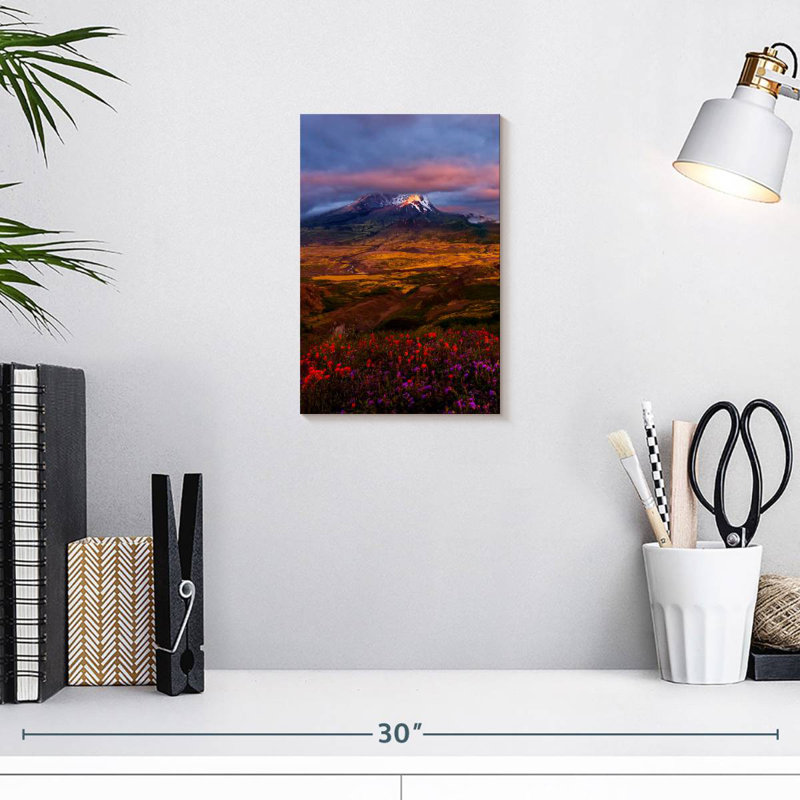 Fleurs sauvages du mont Helens, H 12 po x l 8 po