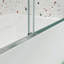 Porte de douche à dérivation, porte coulissante, avec verre trempé de 1/4 po-115606842