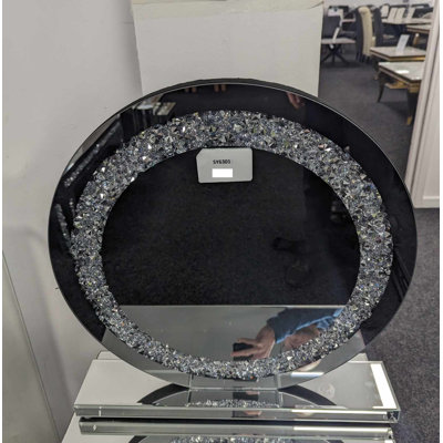 Nova Glass Round Floor Mirror