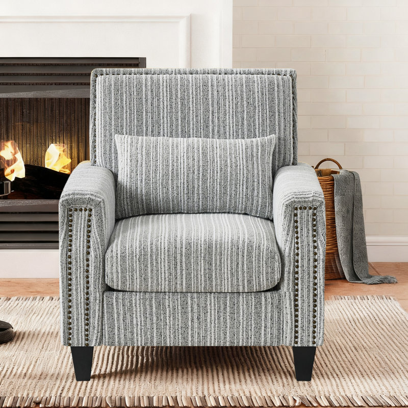 Fauteuil d'appoint 32,5 po, Gris