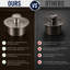 Bouchon de bonde SUPPLYGIANT Lift and Turn, ensemble de drain de baignoire 1-1 / 2, finition nickelée-118644451