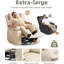 Fauteuil inclinable électrique surdimensionné 37,4 po, fauteuil inclinable et pivotant à 360 ° avec chaleur et massage-257077928