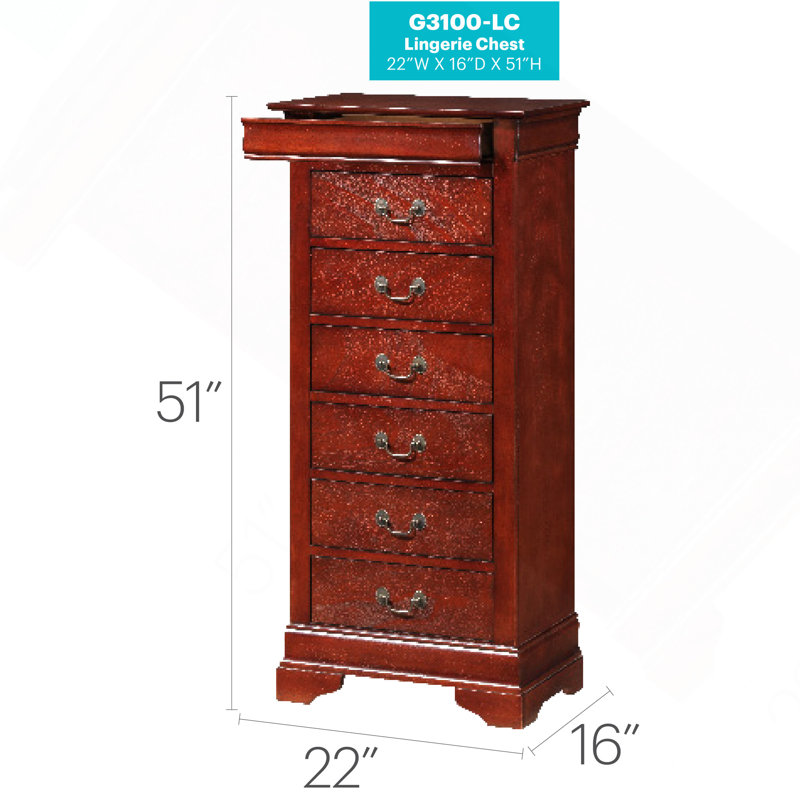 Commode pour femme Elegant Cherry, Cherry