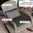 Outdoor Wicker Adirondack Rocking Chair, Patio Rattan Rocker Chair With High Back, Seat Cushion, And Pillow For Garden, Porch, Balcony-718324515