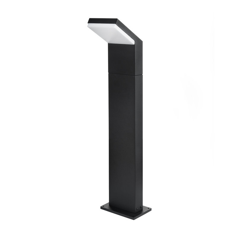 Borne d'éclairage extérieure intégrée 32 po 100-277 V 10 watts à DEL intégrée certifiée ETL noir
