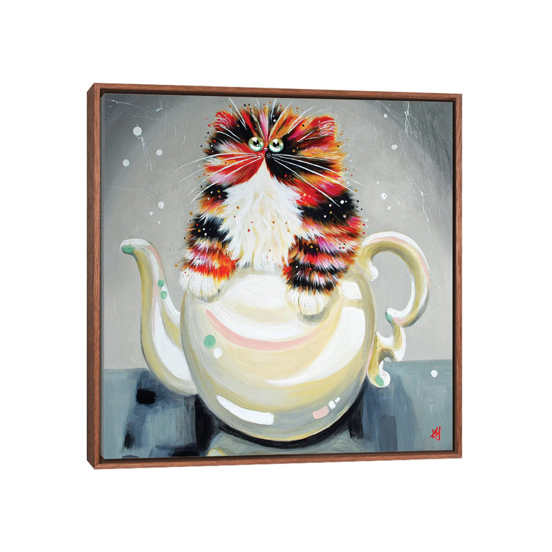 Oolong par Kim Haskins - reproduction d'art, Pas de tapis, H 18 po x l 18 po x 1,5 po