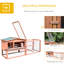 Maison spacieuse à 2 couches avec couloir détachable et extérieur pour une durabilité à long terme, 61,5 po x 23 po x 27 po, 1 à 2 lapins