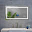 Miroir de salle de bain à DEL 40 po x 26 po avec grands miroirs muraux à intensité variable