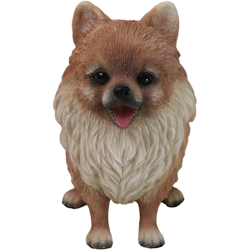 Figurine réaliste de chiot poméranien Spitz