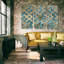 «Gilded Geometrics I», reproduction d'art graphique multi-pièces sur toile-713778694