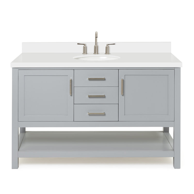 Bayhill 55'' W Single Vanity, Gray