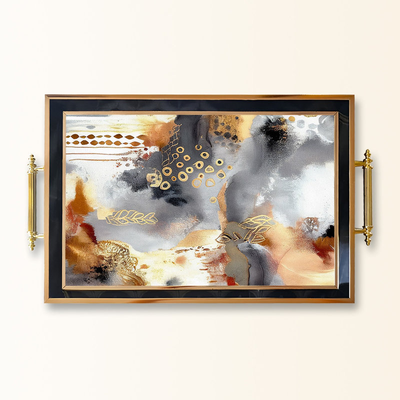 Elegant Glass Tray, 19.7 x 11.4 x 1.4 inches | 100% Durable Glass Construction | Easy to Clean with Damp Cloth | Ideal for Serving, Decorative Display, and Organizing | Stylish Addition to Home Décor