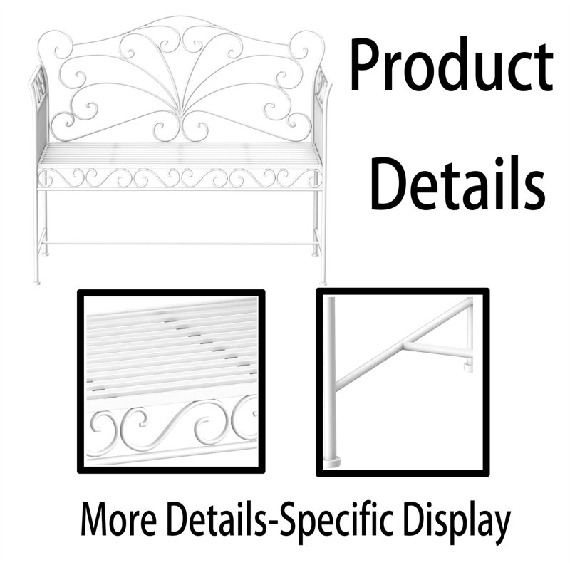 Bashaw Iron Outdoor Bench