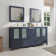 Arroyos 72'' Double Bathroom Vanity with Ceramic Top with Mirror