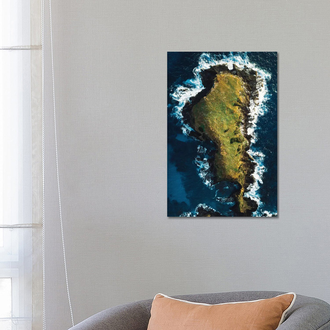 Rocky Island Coastal Aerial by James Vodicka - Wrapped Canvas Gallery-Wrapped Canvas Giclée