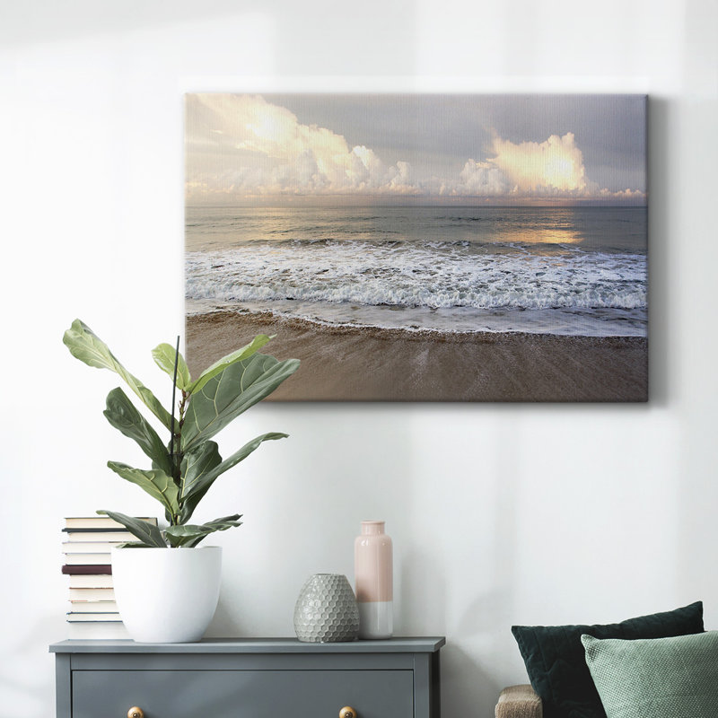 Ebbing Wave-Gallery Wrapped Canvas, 18" H x 27" W