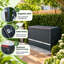 Remise de rangement en acier galvanisé avec toit relevable et porte avant pliable-131431571