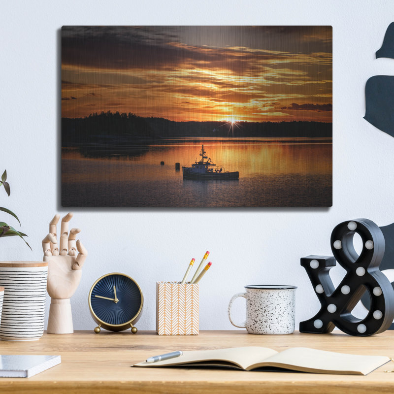Mur en métal «Sailors Delight» par Rick Berk, H 12 po x l 16 po