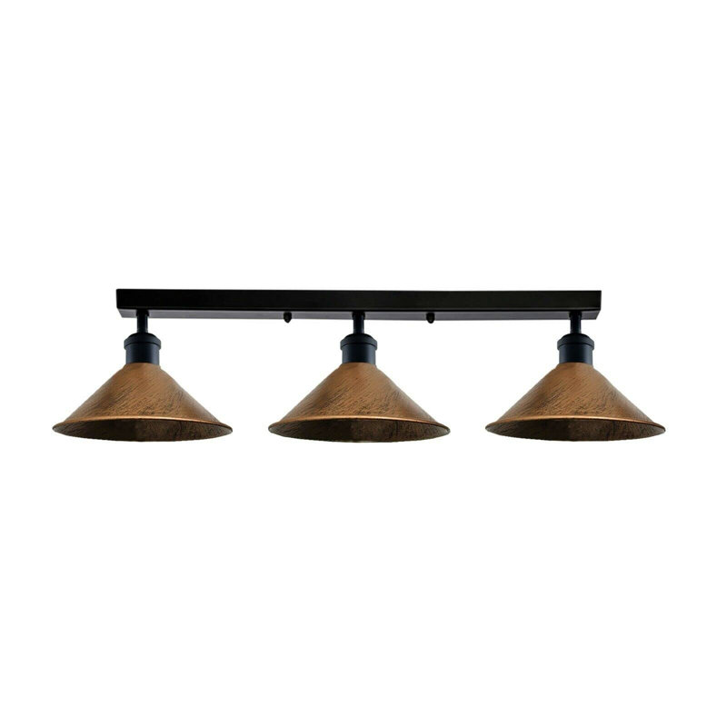 Menoher Flush Mount, Yes, Brushed Copper