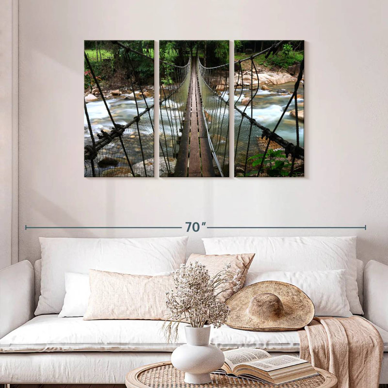 Lilie Steep Rope Bridge, H 28 po x l 45 po