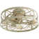 Ramseur 19.7in White Gold Ceiling Fan with Remote Control and Light Kit Included
