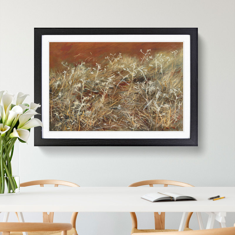 Thistles by John Singer Sargent - Picture Frame Painting, Black, 27cm H x 36cm W x 2cm D