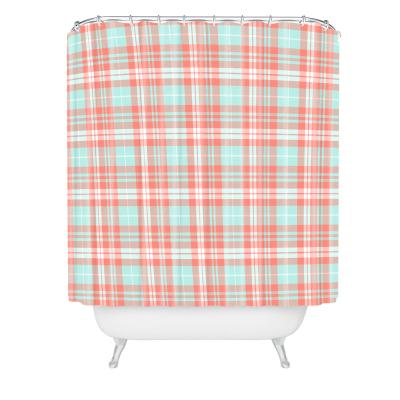 Rideau de douche simple à corail style petites flèches
