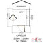 Roncade Log Cabin Wooden Shed-29354203-105854464