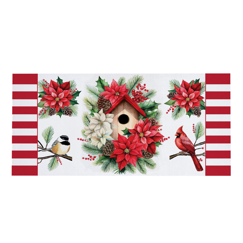 Tapis Poinsettia Birdhouse Sassafras