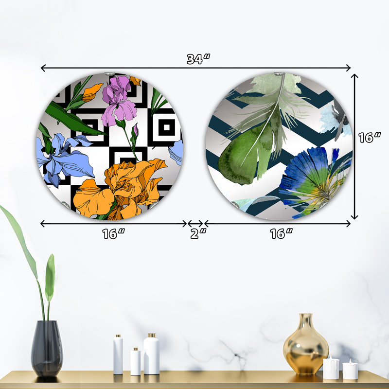 Ensemble de 2 miroirs sans cadre
