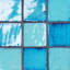 Emery Blue 4X4 Square Handmade Crackled Glossy Terracotta Tile - Final Sale-905382732