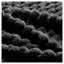 Repose-pieds rembourré noir en flanelle rectangulaire