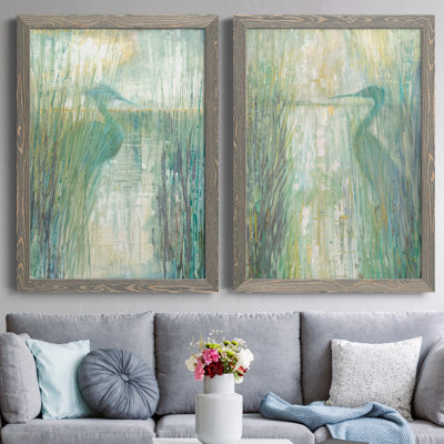 " Morning Egret I " 2 - Pieces