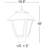 Colonial Post Top Fixture with Frosted Beveled Lens 3000K-68896396