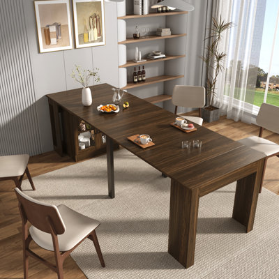 Multifunctional extendable console table