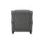 Chaise berçante Fabien en tissu gris