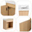 Ensemble de meuble-lavabo simple 20 po avec lavabo en céramique Bletsoe-466435081